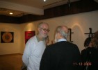With Vule Lepetic at the Bojana's exhibition in Zrenjanin, 2006