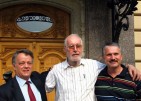 With Alain and Milan in St. Petersburg, 2010.